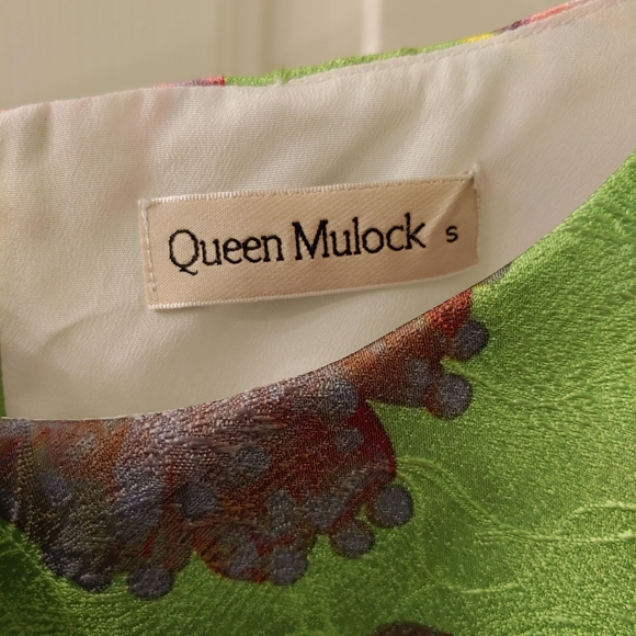 Queen Mulock Spring Green Floral Dress - Picture 2 of 3
